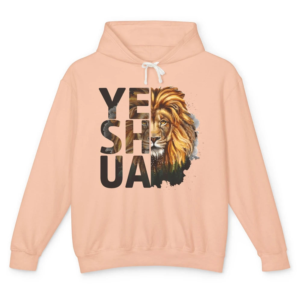 Yeshua Lion Of Judah Fear Not Bible Christian Religious Unisex Lightweight Hoodie