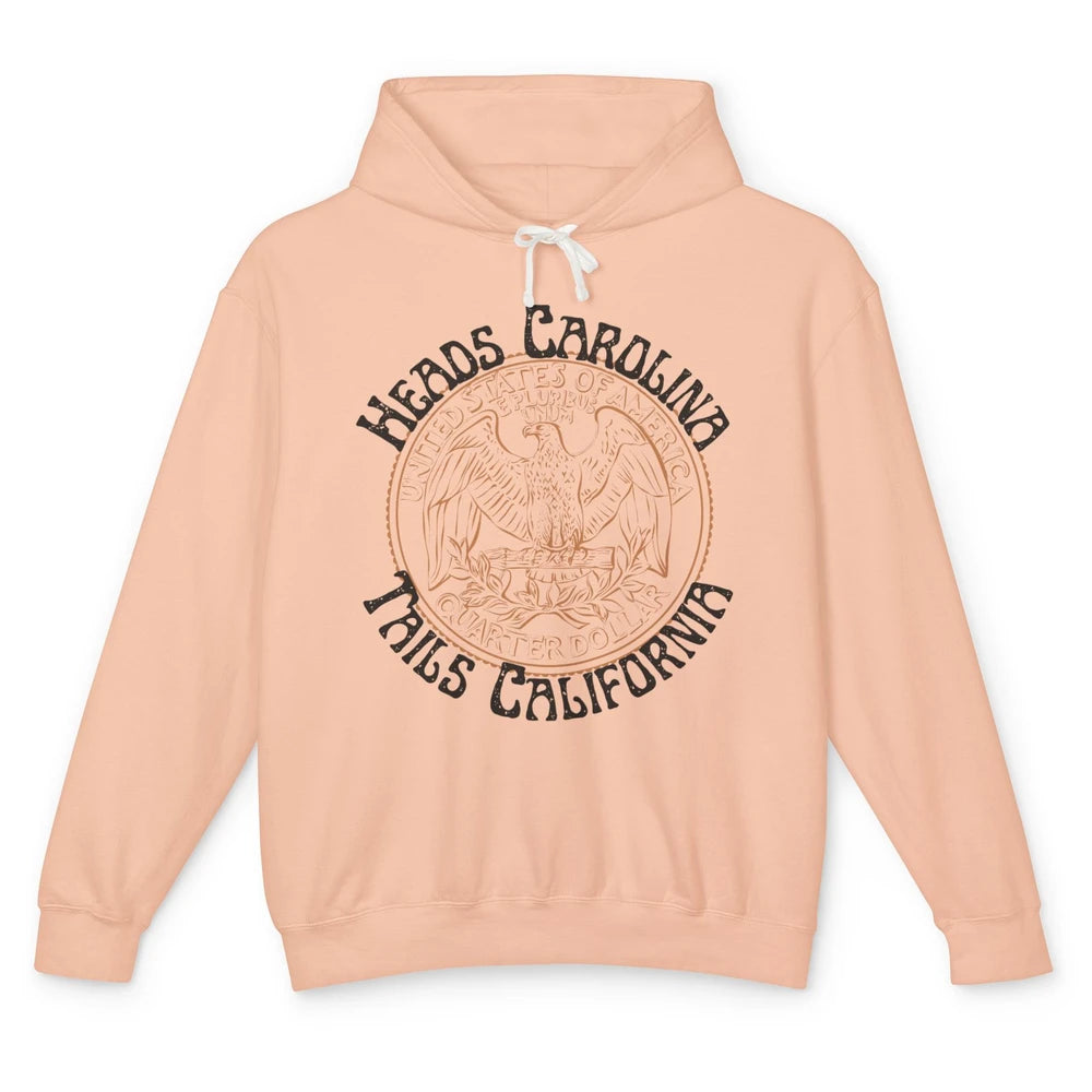 Vintage Heads Carolina Tail California US Western Country Unisex Lightweight Hoodie