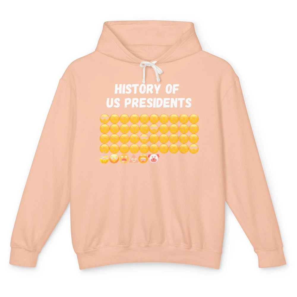 History Of Us Presidents Pro Trump Anti Biden Trump 2024 Unisex Lightweight Hoodie