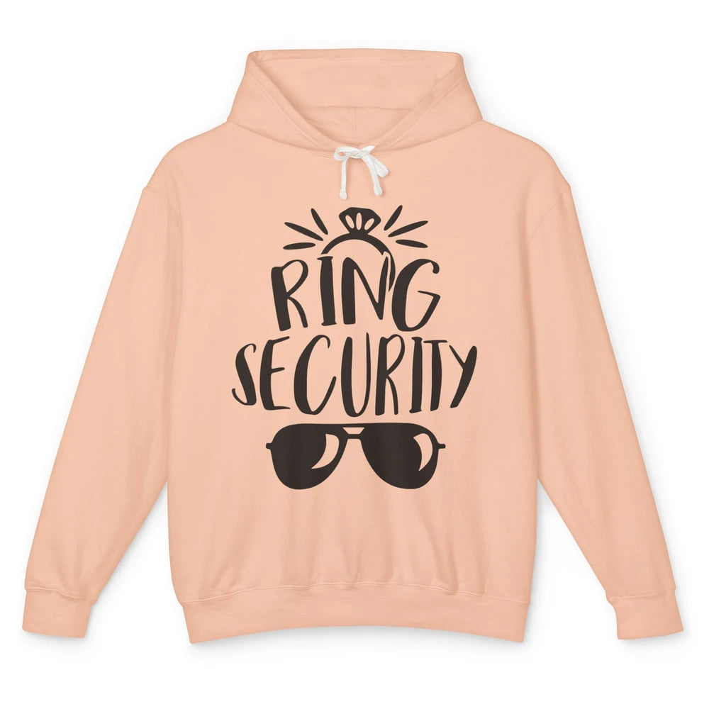 Wedding Ring Security Boy Girl Ring Bearer Wedding Party Unisex Lightweight Hoodie