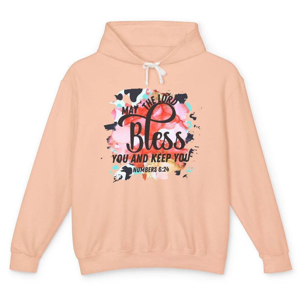 Christian May the Lord Bless You and Keep You Bible Verse Unisex Lightweight Hoodie