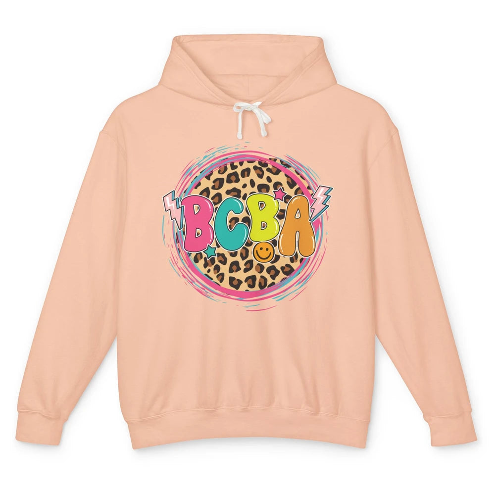 Board Certified Behavior Analyst BCBA Leopard ABA Therapist Unisex Lightweight Hoodie