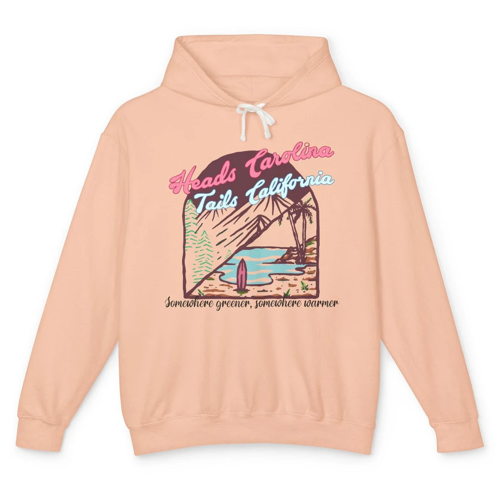 Heads Carolina Tail California Western Summer Beach Paradise Unisex Lightweight Hoodie