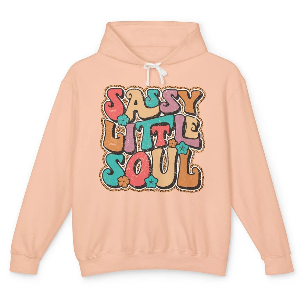 Retro Boho Groovy Sassy Little Soul Western Hippie Cowgirl Unisex Lightweight Hoodie