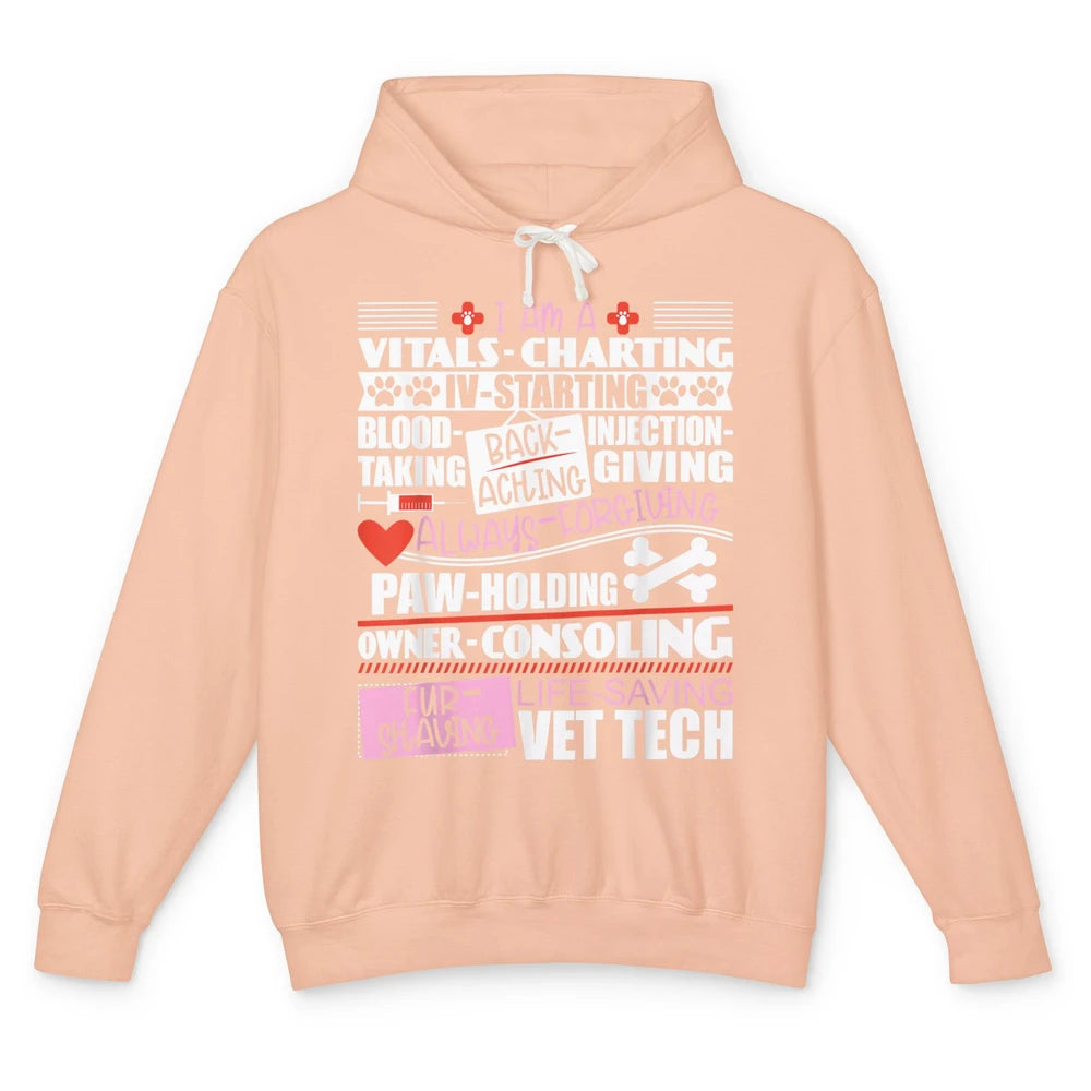 Vet Tech Veterinarian Veterinary School Graduate Doctor Pet Unisex Lightweight Hoodie