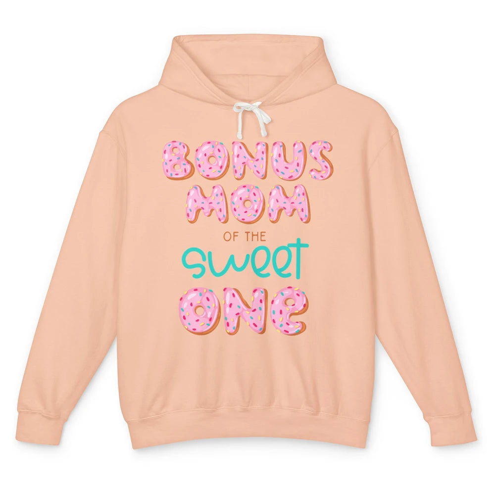 Bonus Mom Of Sweet One Donut Birthday Party Stepmom Mother Unisex Lightweight Hoodie