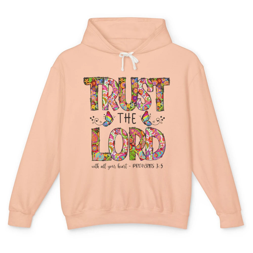 Prayer Bible Verse Religious Trust The Lord Jesus Christian Unisex Lightweight Hoodie