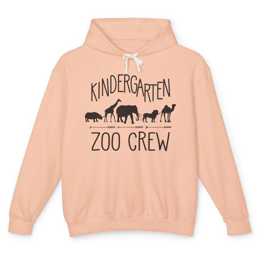 Kindergarten Zoo Crew Elementary School Preschool Teacher Unisex Lightweight Hoodie