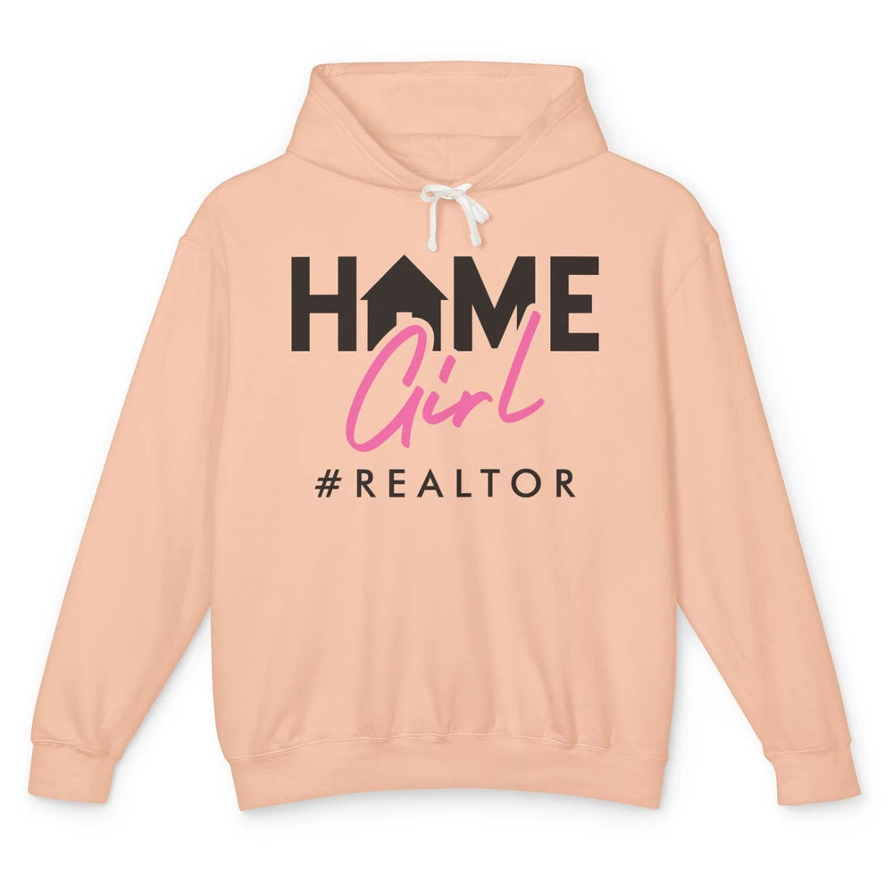 Realtor Life Home Girl Real Estate Agent Housing Investment Unisex Lightweight Hoodie