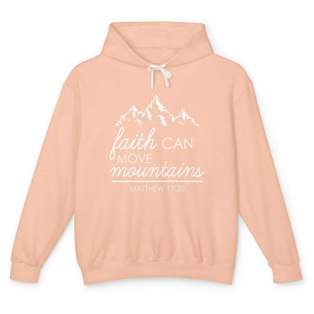 Bible Verse Jesus Christian Religion Mountains God Faith Unisex Lightweight Hoodie