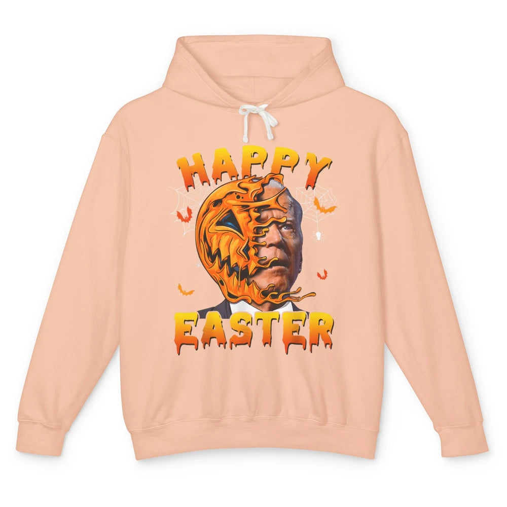 Funny Easter Anti Joe Biden Pumpkin Halloween Spooky Season Unisex Lightweight Hoodie