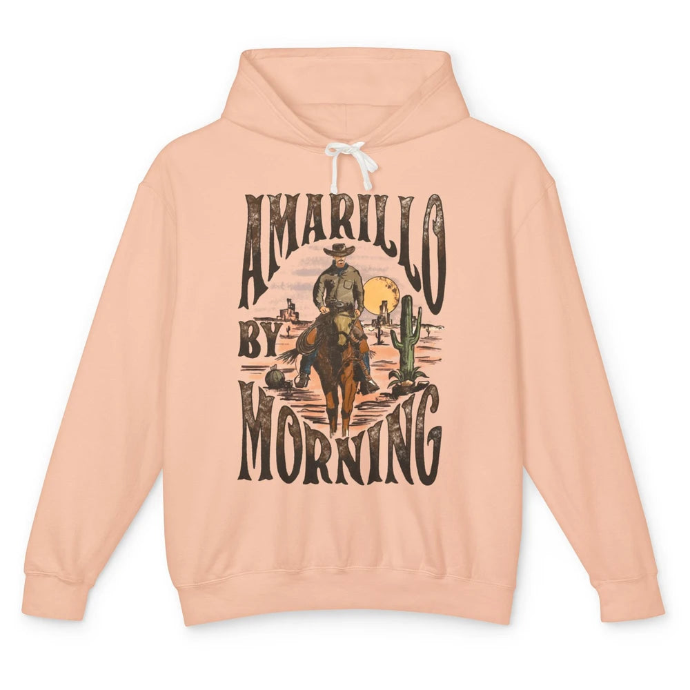 Amarillo By Morning Western Country Music Texas Cowboy Gift Unisex Lightweight Hoodie