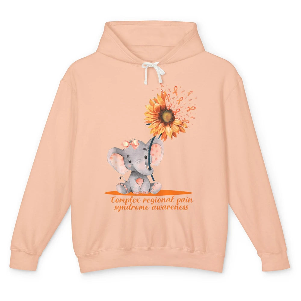 Complex Regional Pain Syndrome Sunflower Baby Elephant CRPS Unisex Lightweight Hoodie