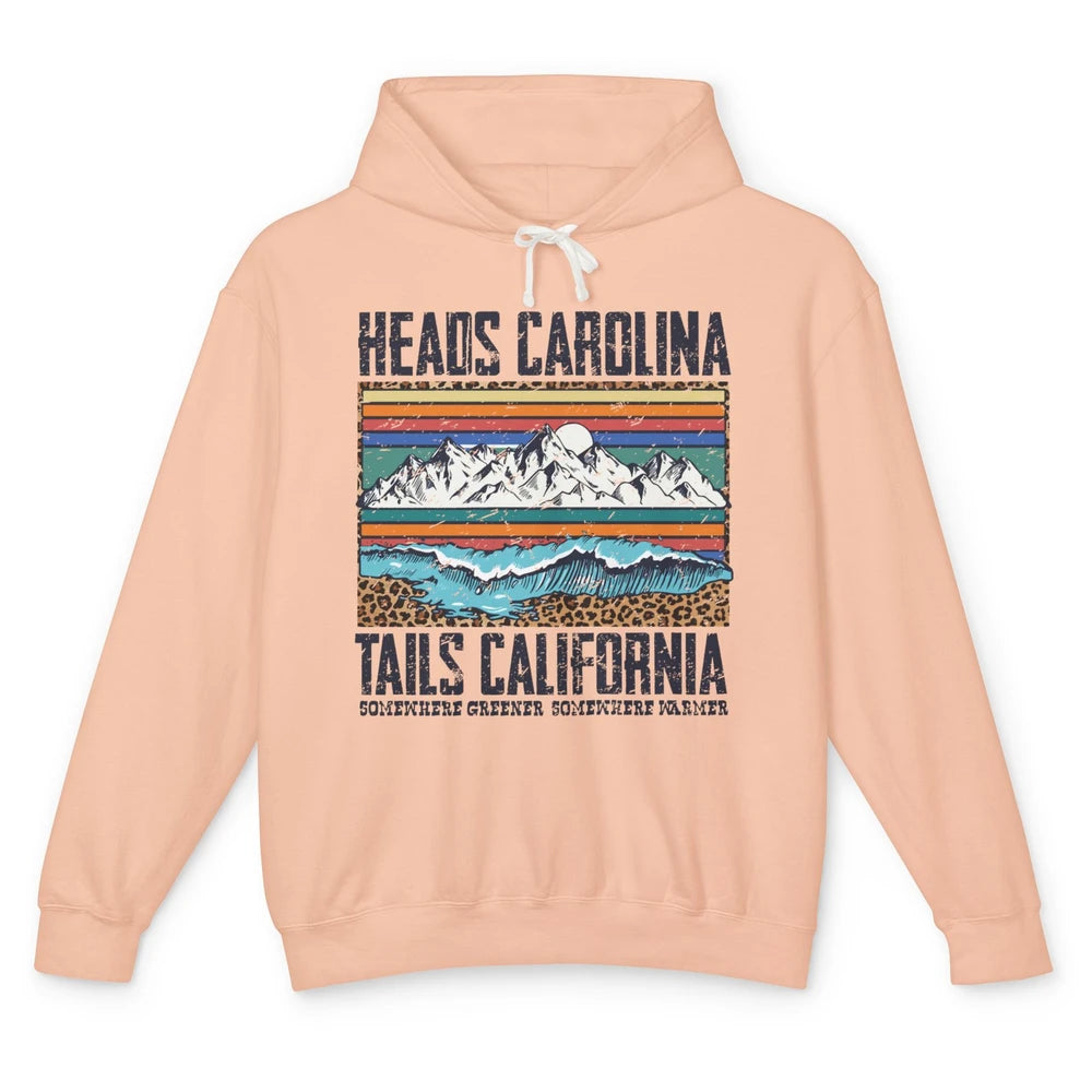 Vintage Heads Carolina Tail California Summer Beach Paradise Unisex Lightweight Hoodie