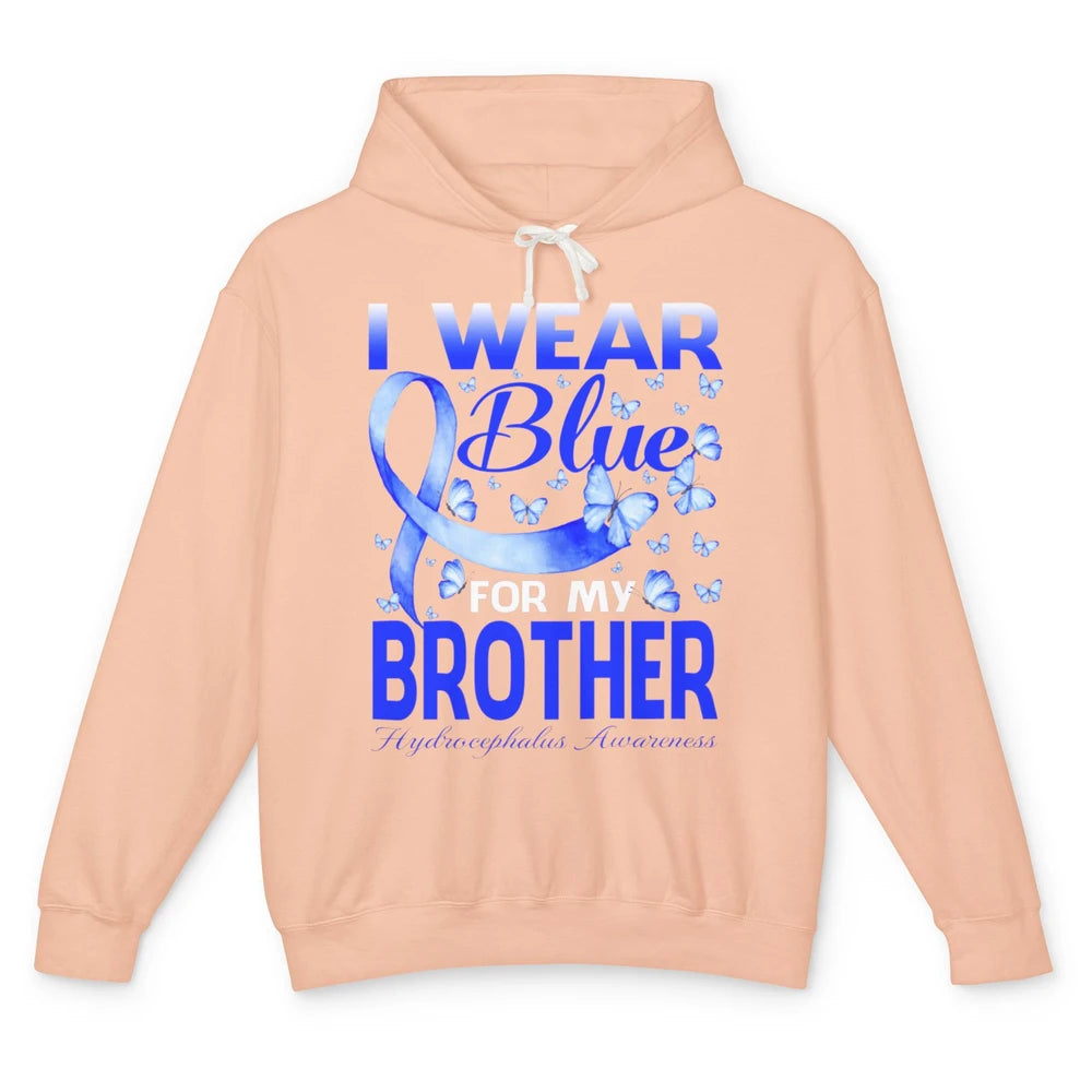 Wear Blue For Brother Warrior Hydrocephalus Cancer Awareness Unisex Lightweight Hoodie