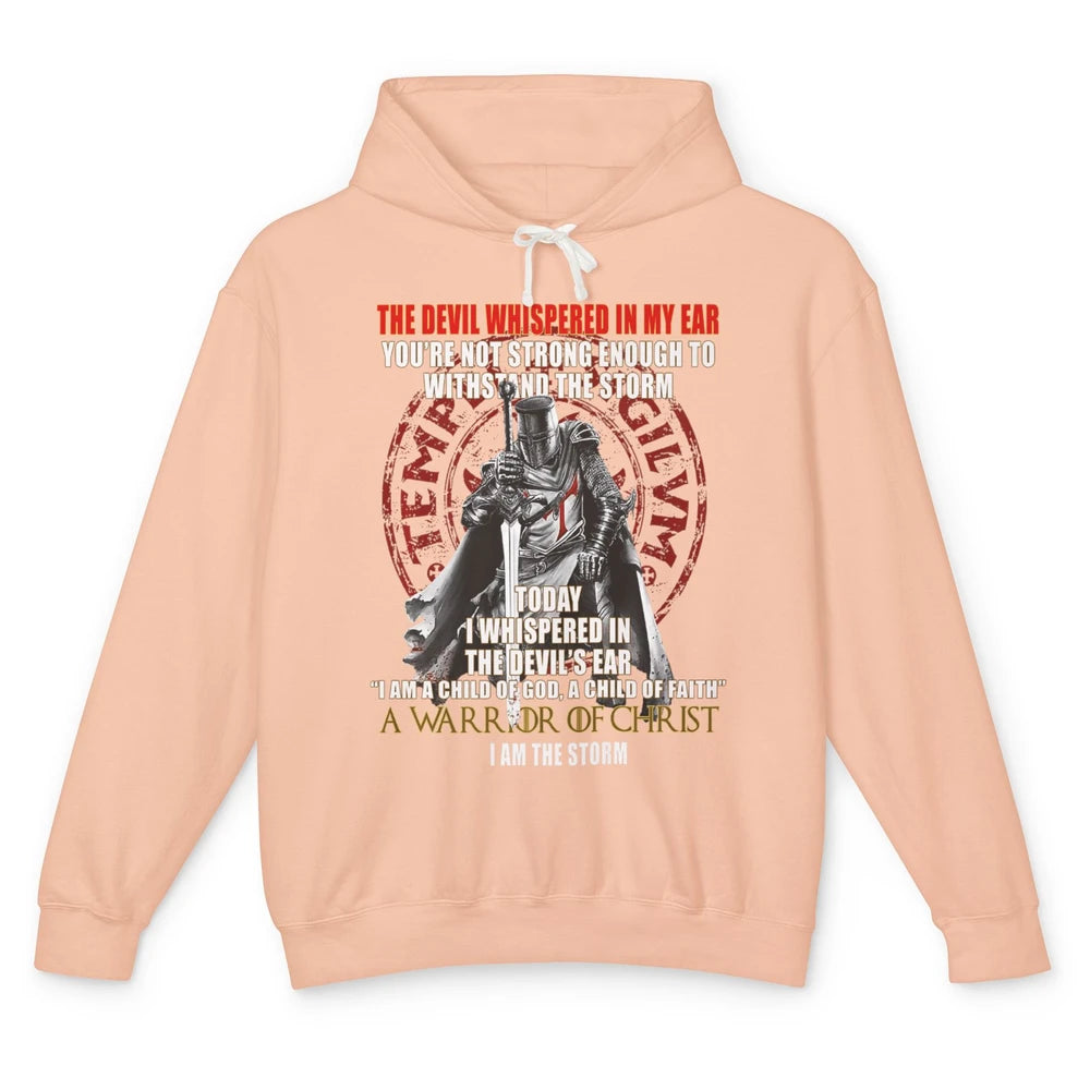 Knight Templar Kneel Before God Warrior Of Christ Jesus Son Unisex Lightweight Hoodie