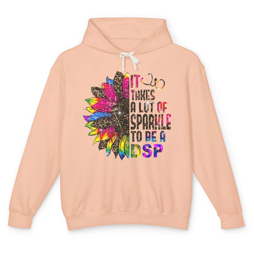 Sunflower DSP Take Sparkle To Be Direct Support Professional Unisex Lightweight Hoodie