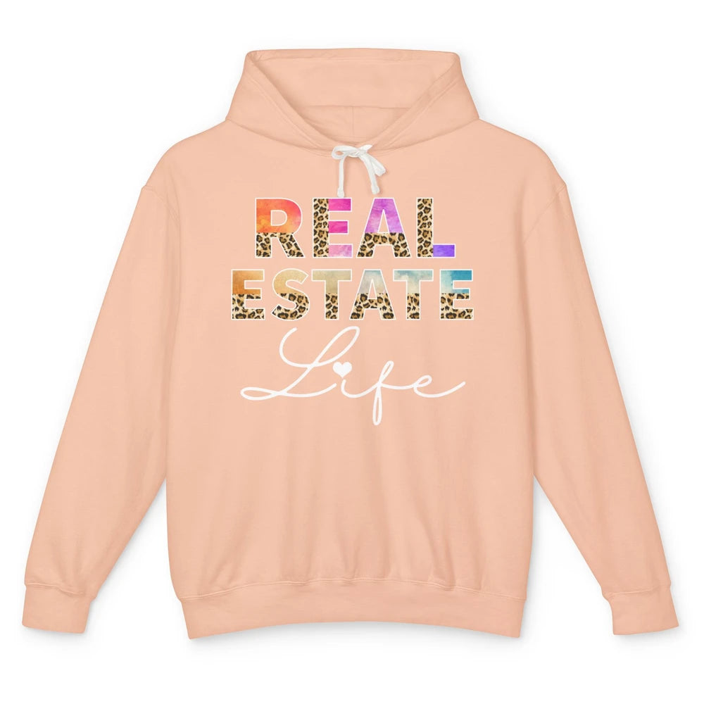 Leopard Real Estate Life Realtor Closing Deal Investor House Unisex Lightweight Hoodie