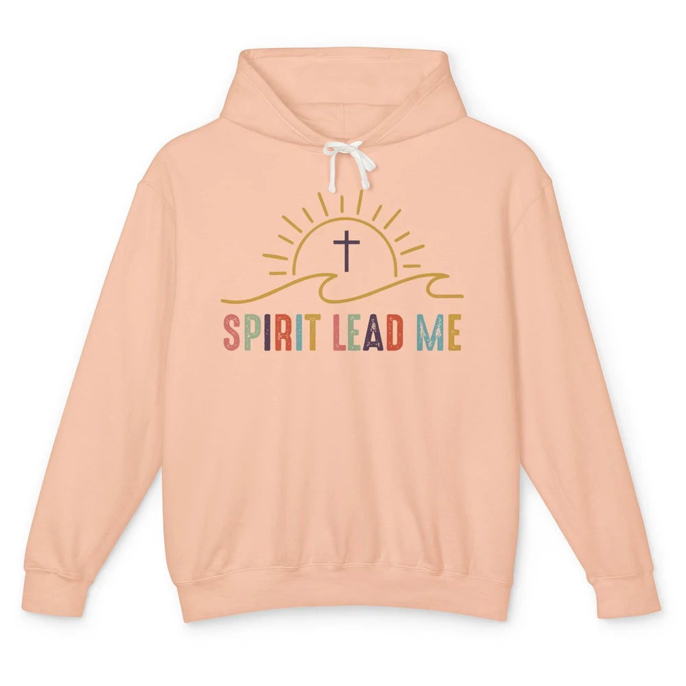 Spirit Religious Boho Christian Faith Jesus Inspirational Unisex Lightweight Hoodie