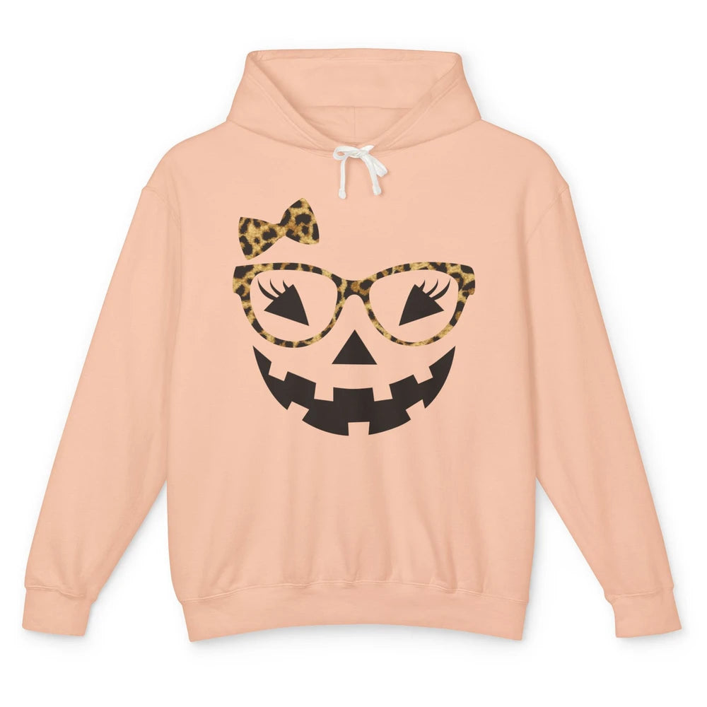 Funny Optometrist Eyeglasses Pumpkin Halloween Girl Costume Unisex Lightweight Hoodie