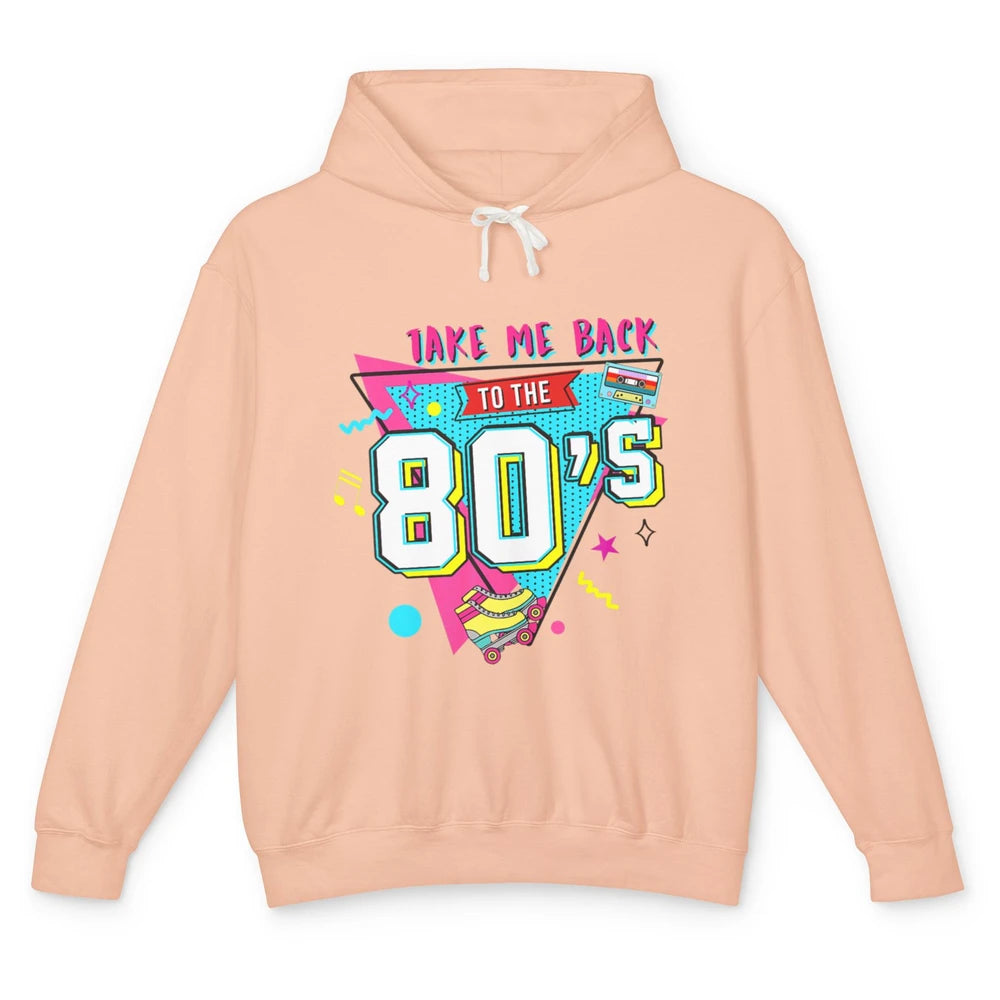 Take Me Back To The 80s Vintage 1980s Born Birthday Party Unisex Lightweight Hoodie