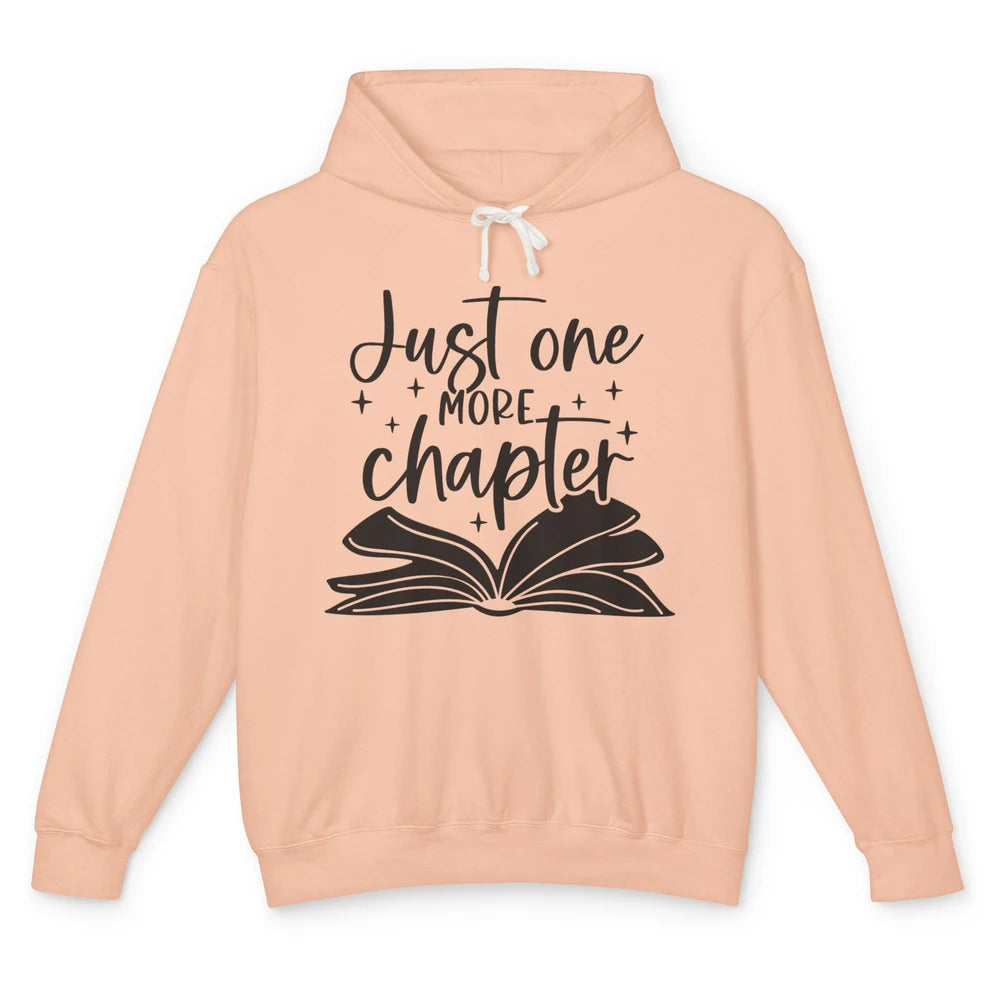 Funny Book Lovers Just One More Chapter Librarian Reading Unisex Lightweight Hoodie