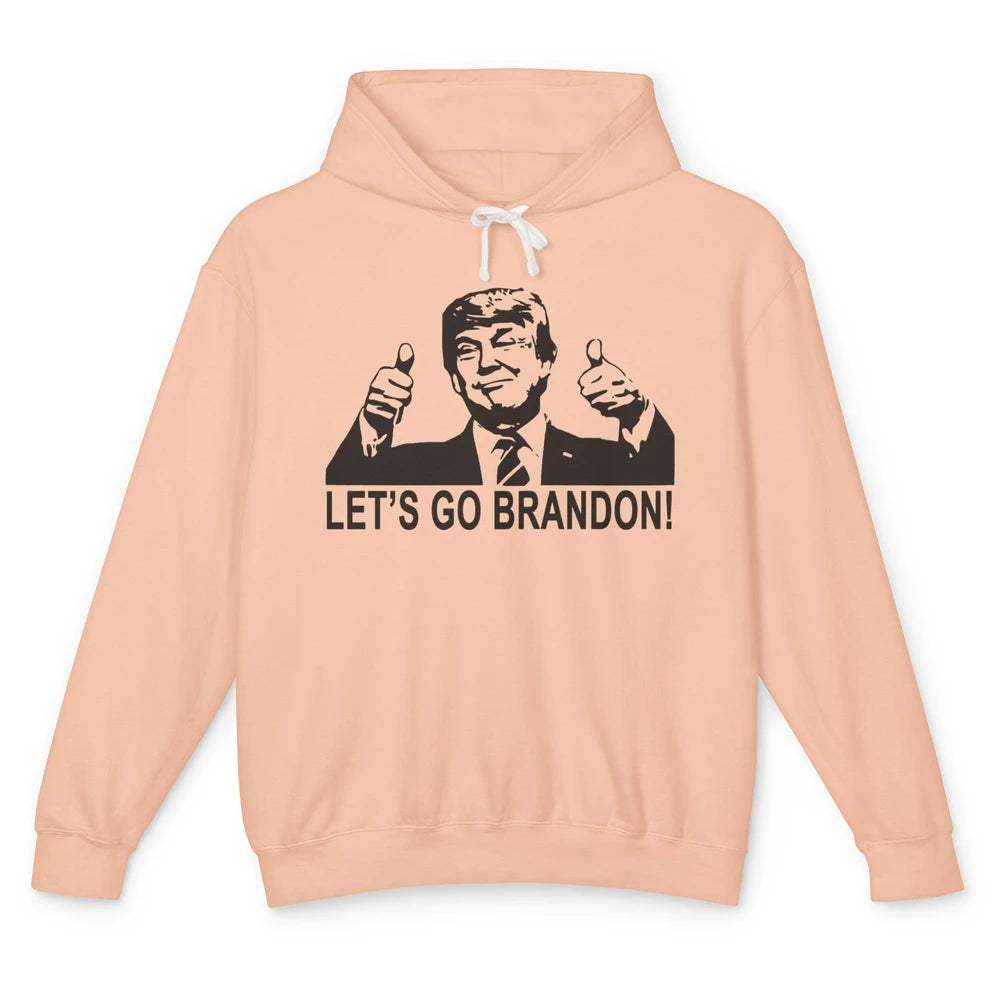 Funny Trump Let's Go Brandon Republican Anti Liberal Gift Unisex Lightweight Hoodie