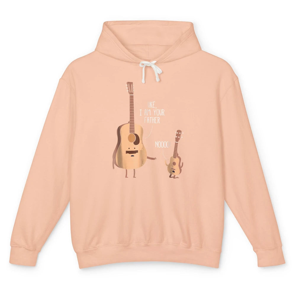 Funny Ukulele Im Your Father Guitar Guitarist Music Joke Pun Unisex Lightweight Hoodie