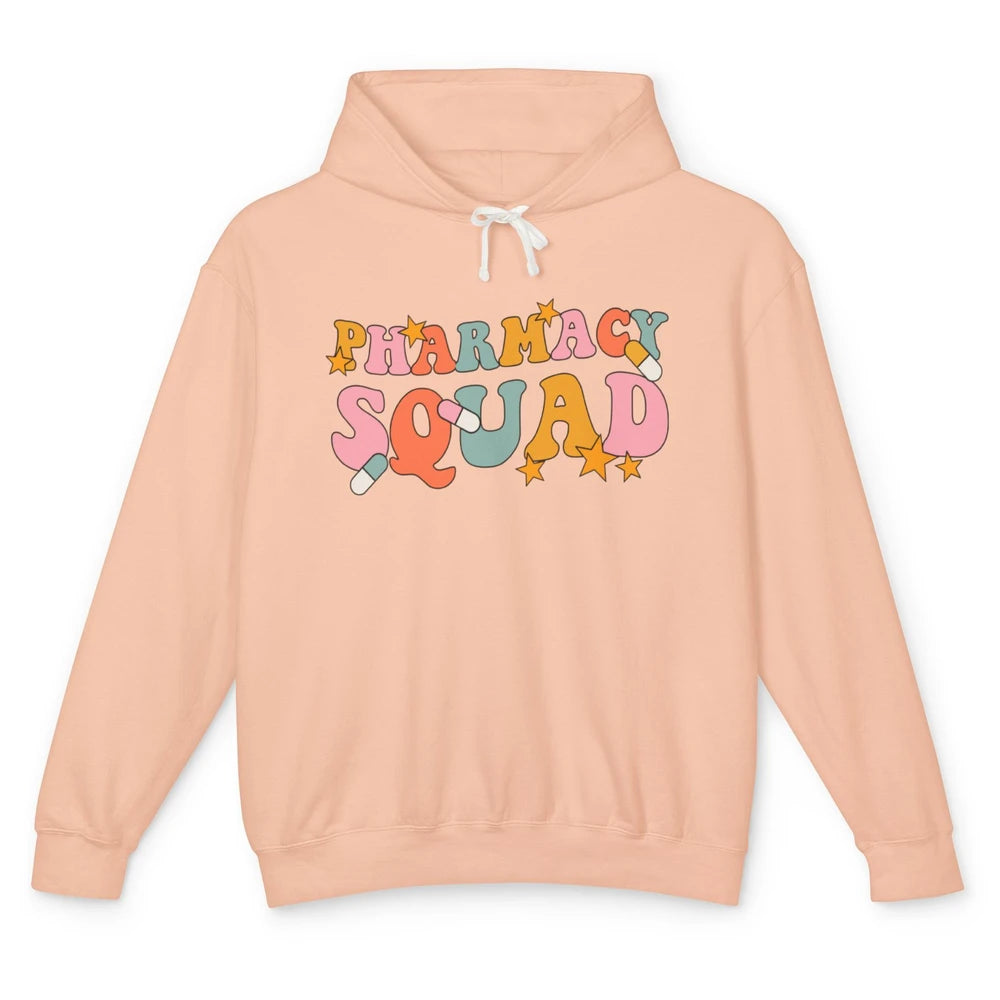 Pharmacy Squad Pharmacist Groovy Halloween Spooky Season Unisex Lightweight Hoodie