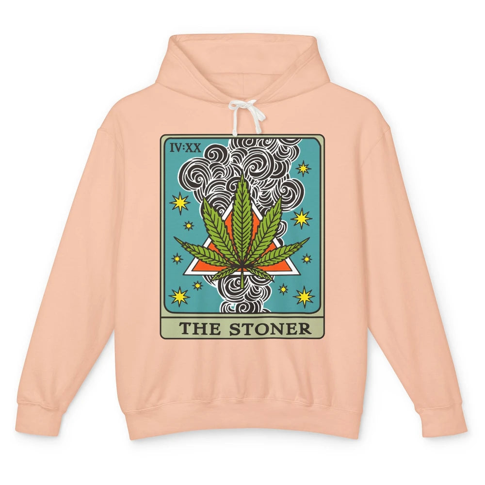 Vintage Weed The Stoner Tarot Card Weed Cannabis Marijuana Unisex Lightweight Hoodie