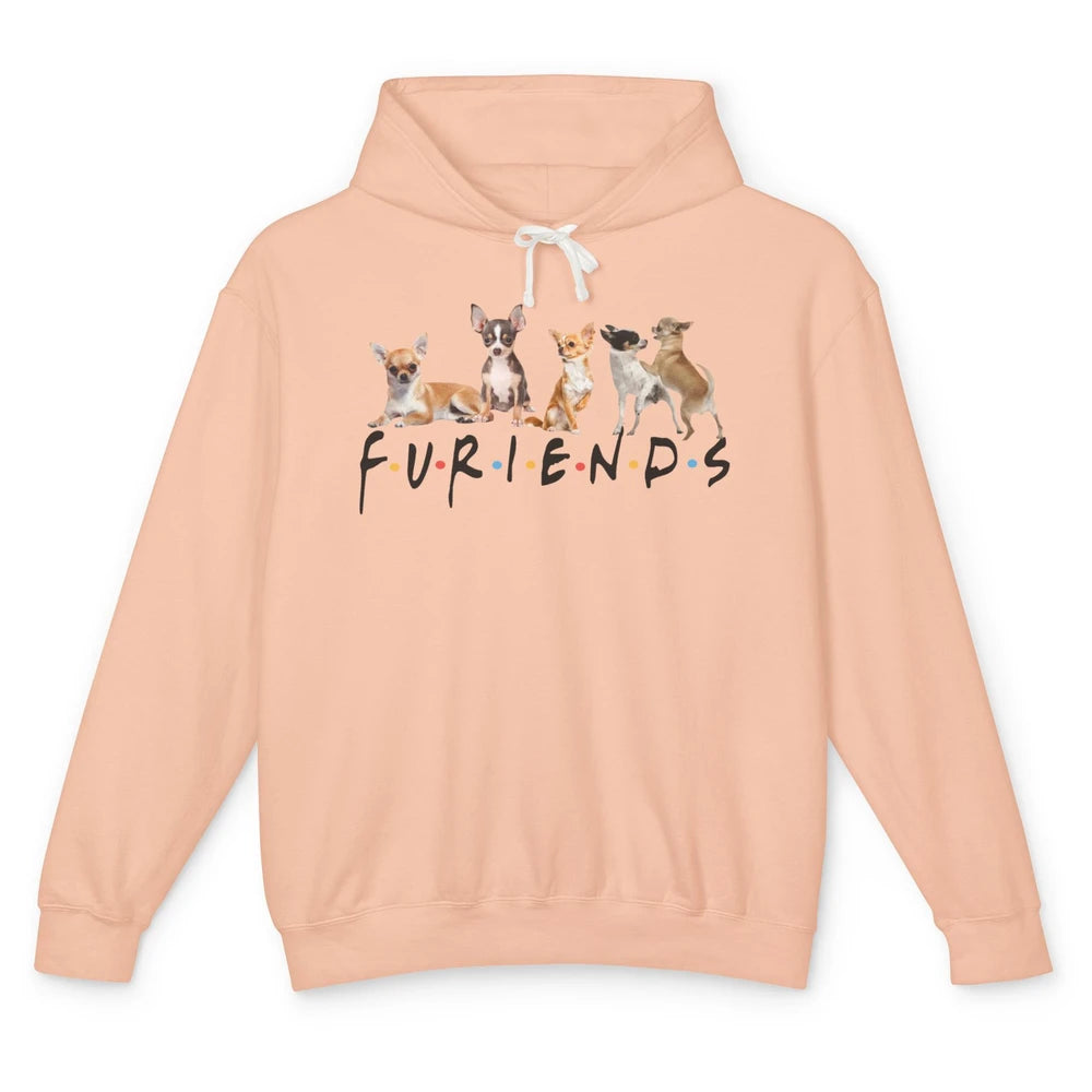 Chihuahua Furiends Furry Friends Dogs Chihuahua Lovers Gift Unisex Lightweight Hoodie