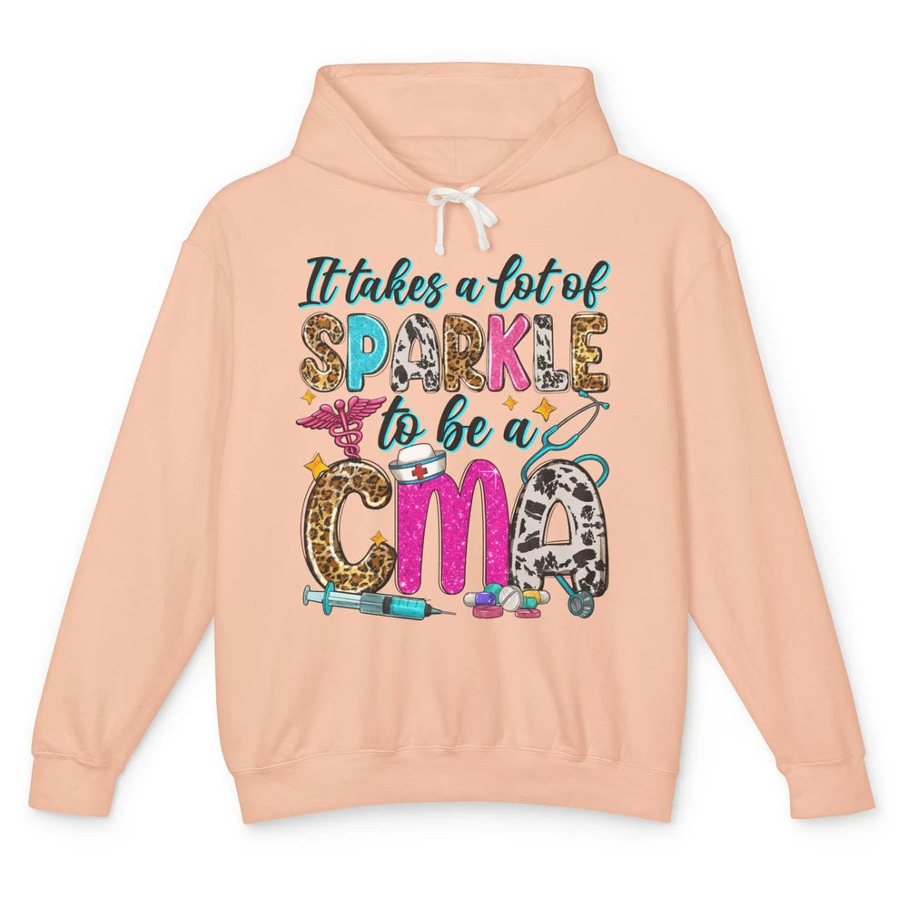 Sunflower It Takes Sparkle To Be CMA Western Nursing Life Unisex Lightweight Hoodie