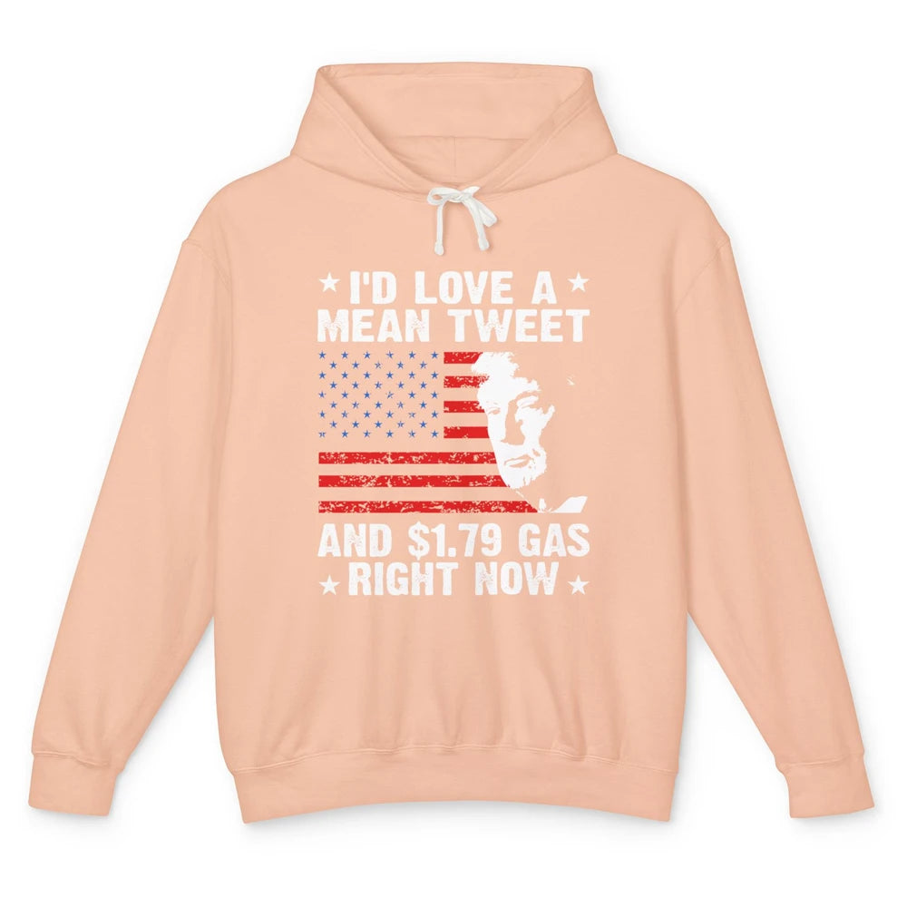 Funny Love Mean Tweets And Cheap Gas Vote Trump Pro Choice Unisex Lightweight Hoodie