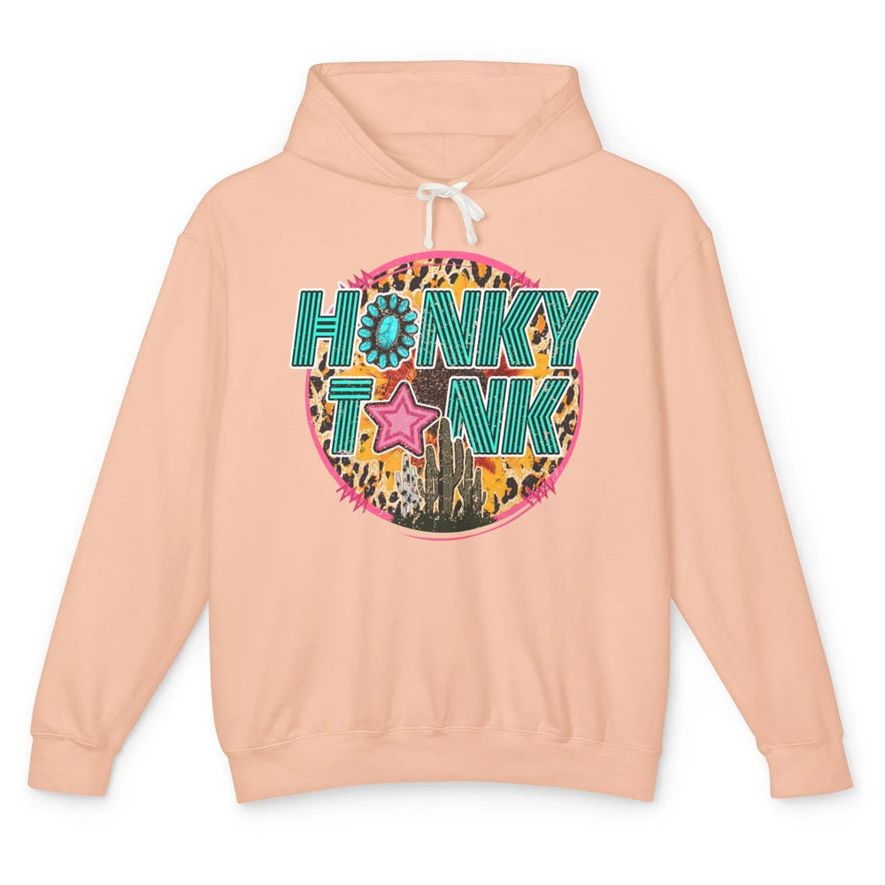 Honky Tonk Highway Desert Cactus Western Country Cowboy Gift Unisex Lightweight Hoodie