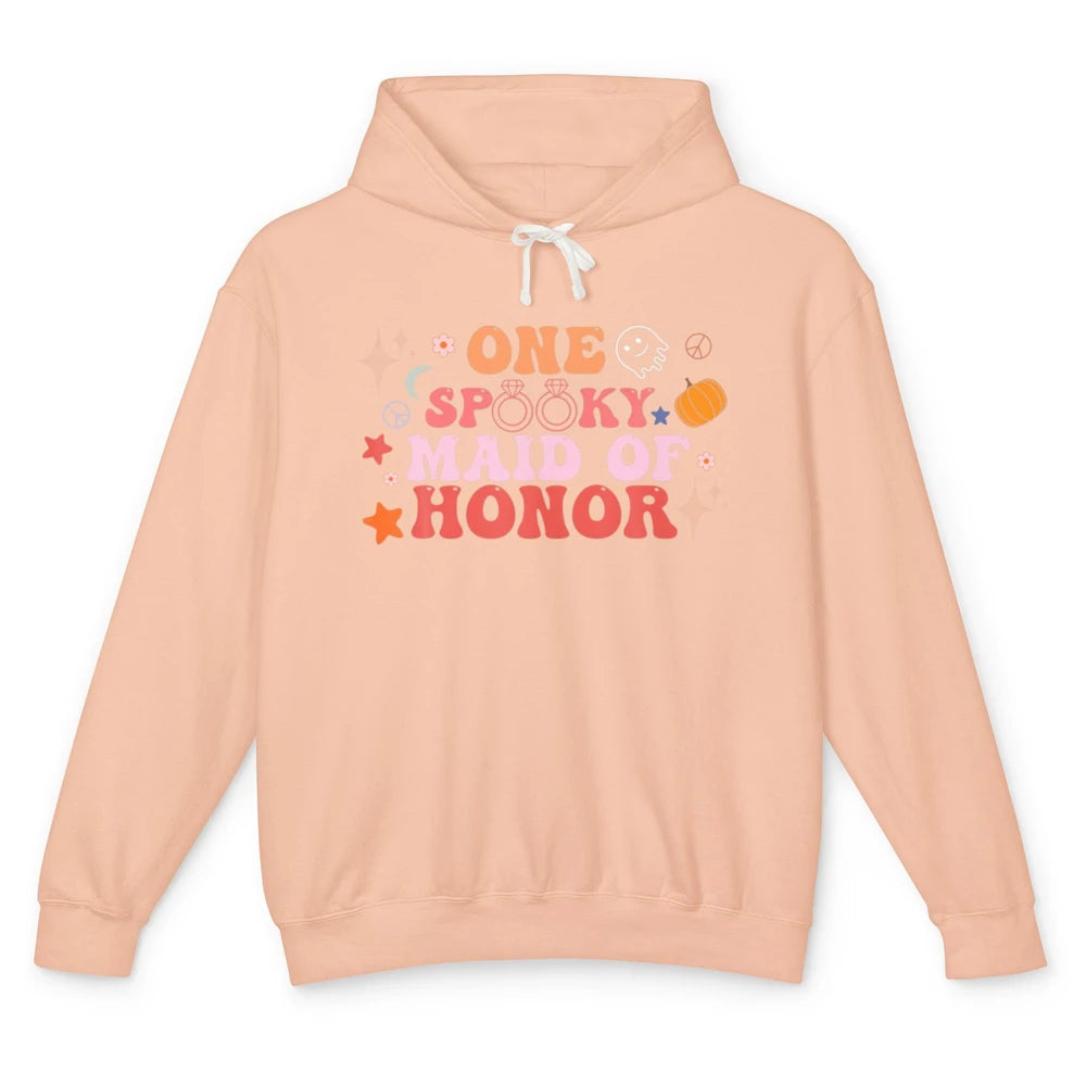 Spooky Maid Of Honor Halloween Bachelorette Party Engagement Unisex Lightweight Hoodie