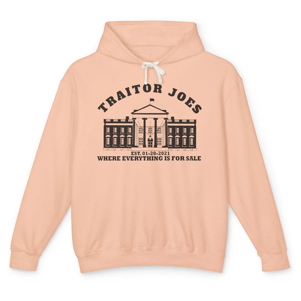 Funny Traitor Joe Anti Biden Anti Democrats Trump Support Unisex Lightweight Hoodie