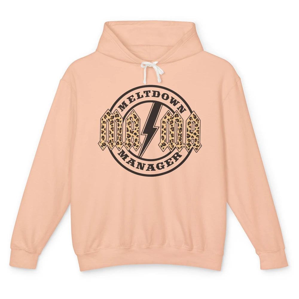 Leopard Mama Lightning Bolt Meltdown Manager Western Country Unisex Lightweight Hoodie