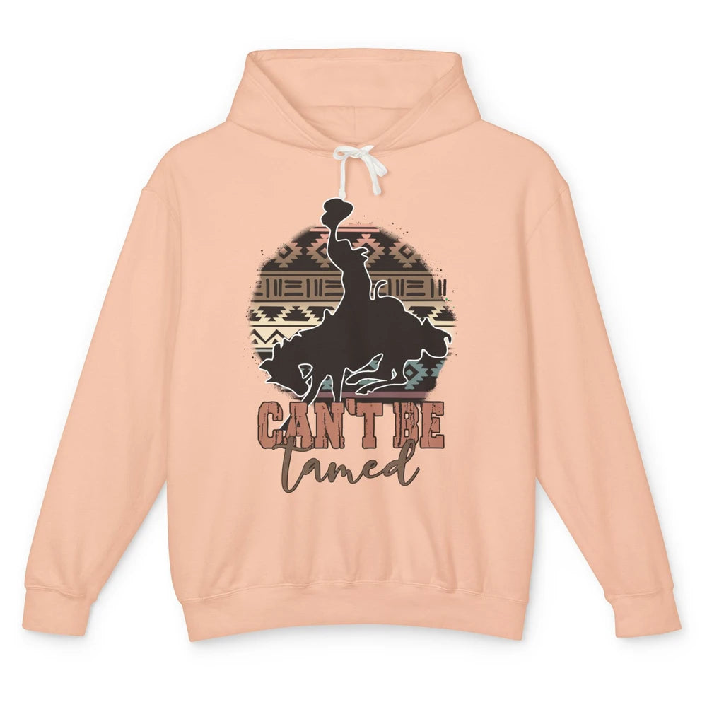 Can’t be Tamed Cowboy Saddle Horseback Western Country Unisex Lightweight Hoodie