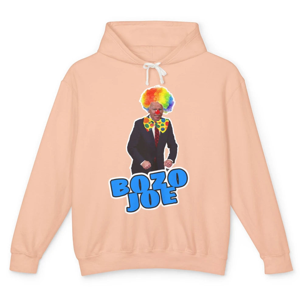 Funny Biden Clown Bozo Joe Anti Biden Liberal Conservative Unisex Lightweight Hoodie