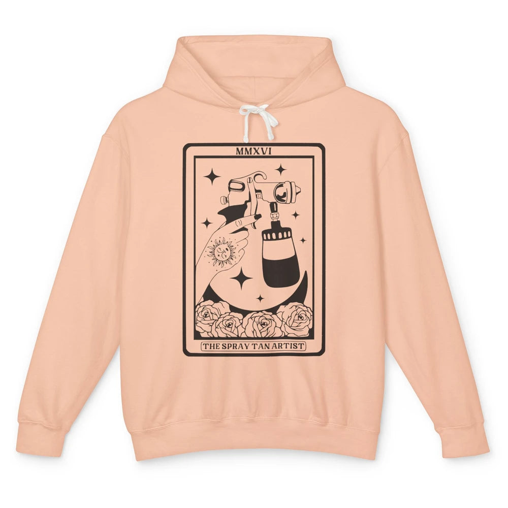 The Spray Tan Artist Tarot Card Beautician Spray Tan Tech Unisex Lightweight Hoodie