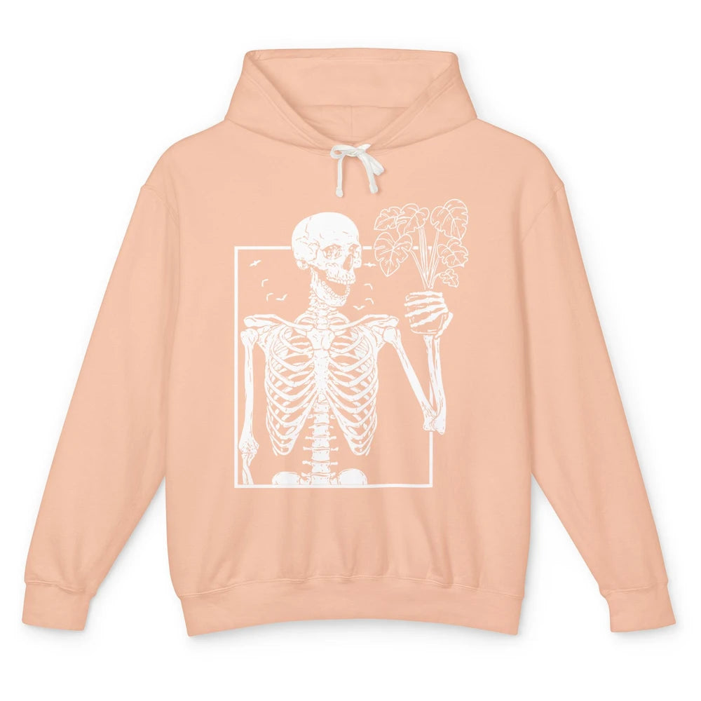 Funny Skeleton Gardener Card Plant Lovers Gardening Gift Unisex Lightweight Hoodie