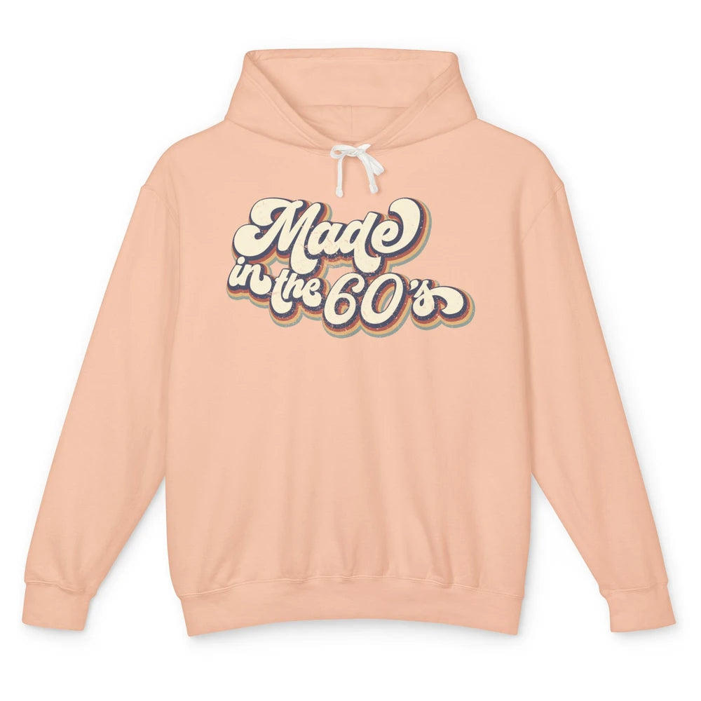 Retro Vintage Made In The 60's 1960s Born Birthday 60s Born Unisex Lightweight Hoodie