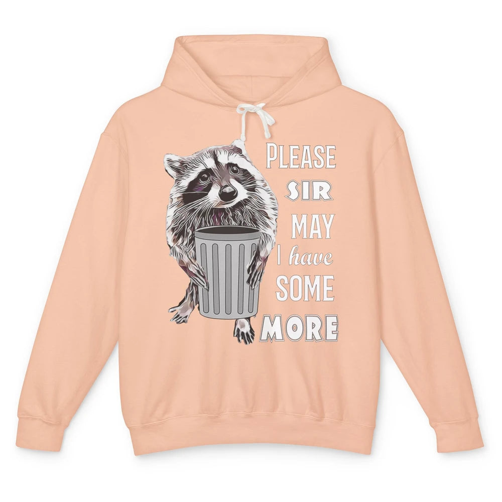 Funny Have Some More Raccoon Trashed Opossum Sarcasm Possum Unisex Lightweight Hoodie