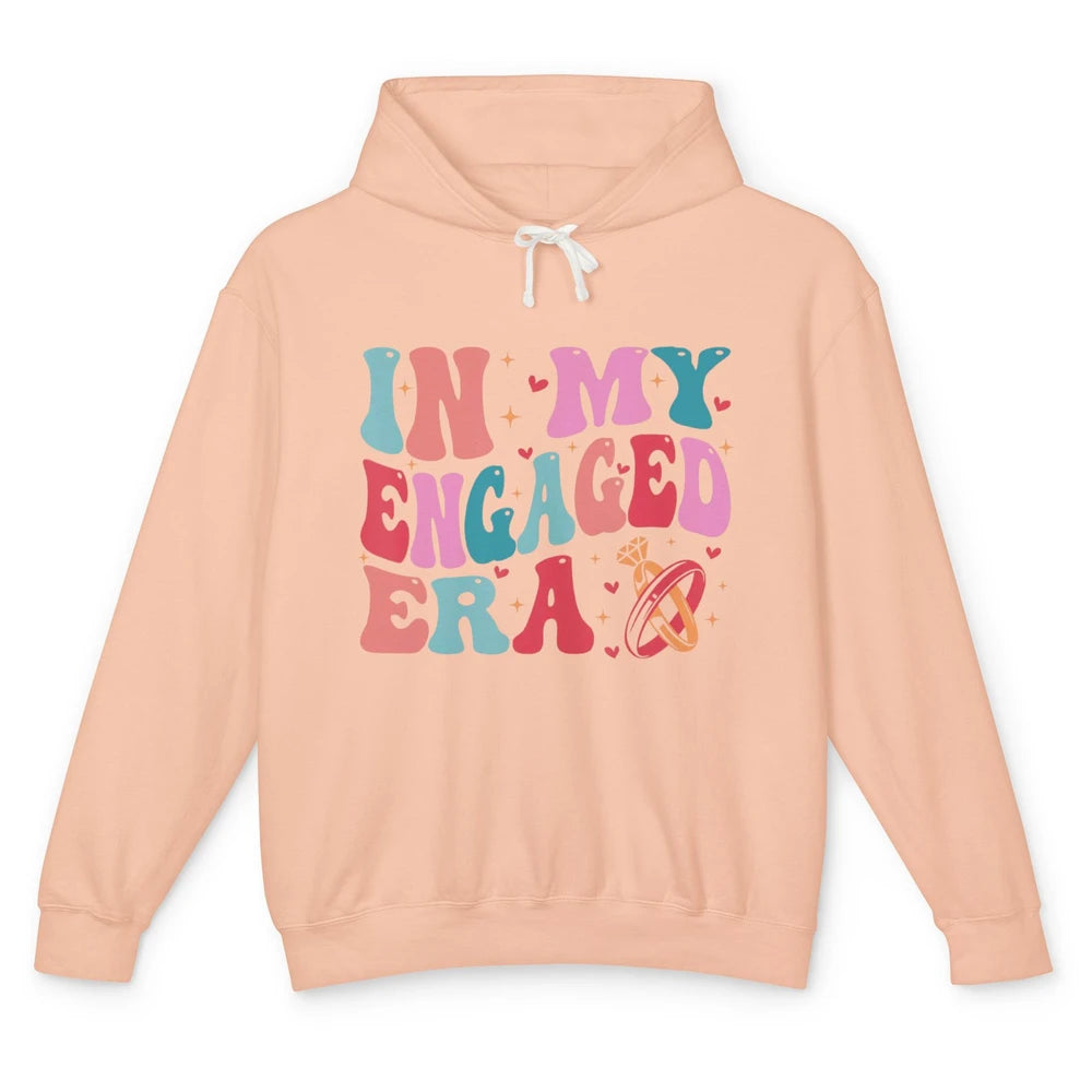 In My Engaged Era Boho Groovy Bridal Shower Party Wedding Unisex Lightweight Hoodie