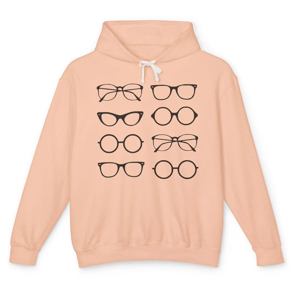 Funny Optometry Multi Eyeglasses Optometrist Life Optician Unisex Lightweight Hoodie