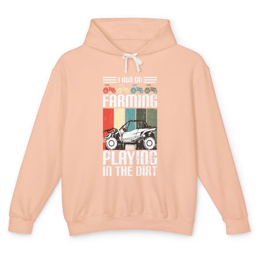 Retro Play In Dirt UTV Mud Riding Dirty SXS Rider Offroad Unisex Lightweight Hoodie