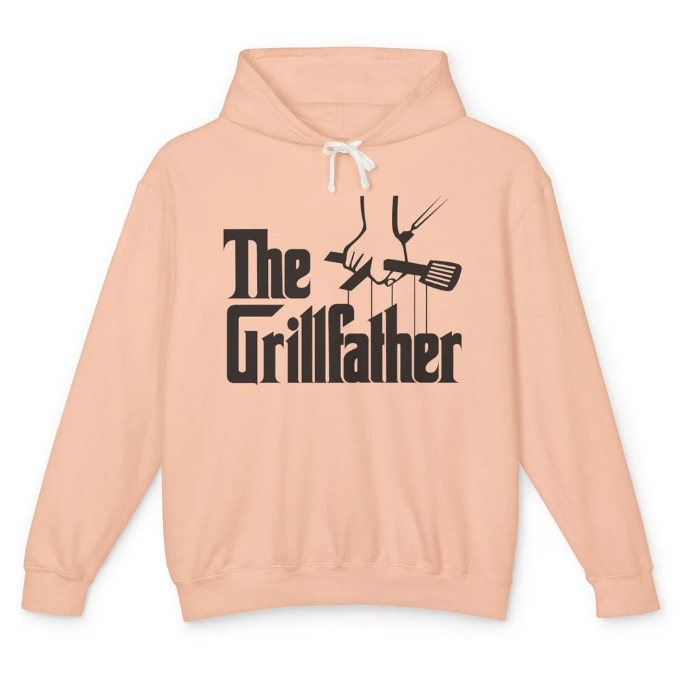 Funny BBQ The Grillfather Grilling Tools Grill And Smoker Unisex Lightweight Hoodie