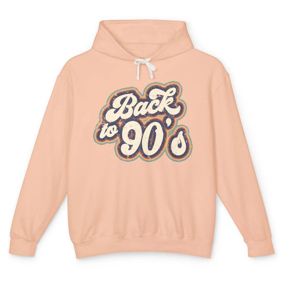 Vintage Made In The 90's Back To 90s Born Birthday Day Gift Unisex Lightweight Hoodie