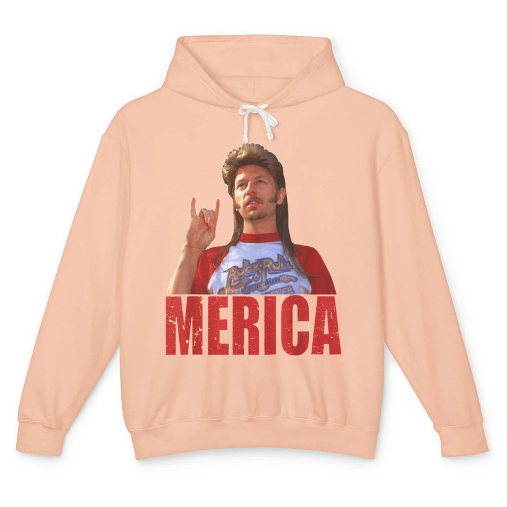 Funny Joe Merica 4th Of July Independence America Patriotic Unisex Lightweight Hoodie