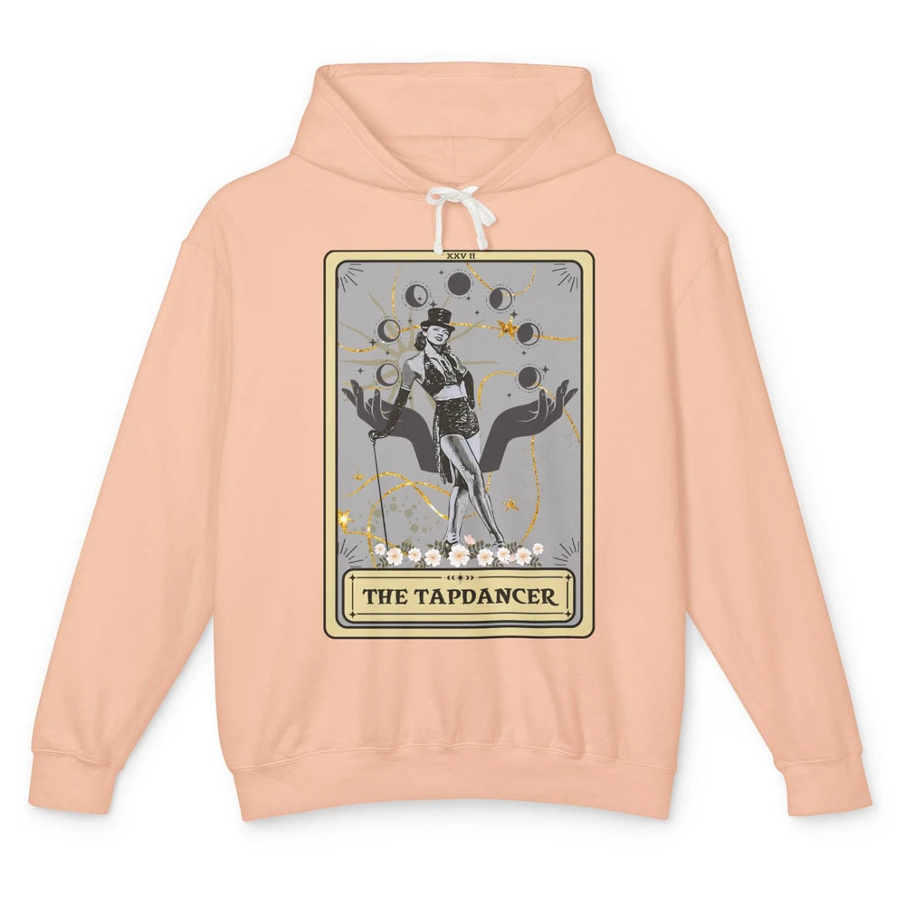 Retro The Tapdancer Tarot Card Tapdancing Halloween Dancer Unisex Lightweight Hoodie